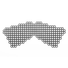 Маска на обличчя Bijoux Indiscrets - Erika Mask, вінілова, клейове кріплення, без зав'язок
