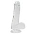 Прозрачный фаллоимитатор Alive Jelly Dildo Pepito, присоска, диаметр 3,5см, длина 15,5см