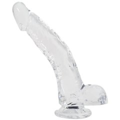 Прозрачный фаллоимитатор Alive Jelly Dildo Stallion,  диаметр 3,5см, длина 22см