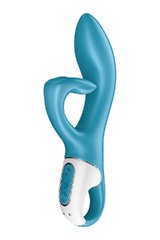 Вибратор кролик с тройным отростком Satisfyer Embrace me Turquoise