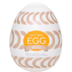 Мастурбатор-яйце Tenga Egg Ring із асиметричним рельєфом