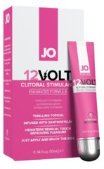 Возбуждающий гель для клитора System JO 12VOLT (10 мл) с эффектом пульсации и разогрева