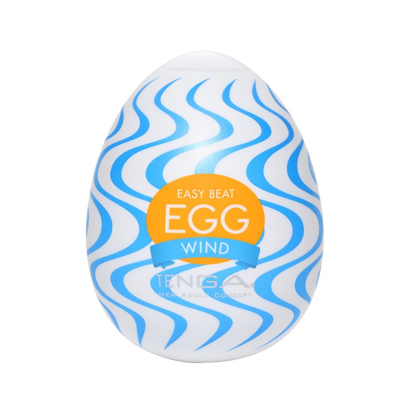 Мастурбатор-яйцо Tenga Egg Wind с зигзагообразным рельефом