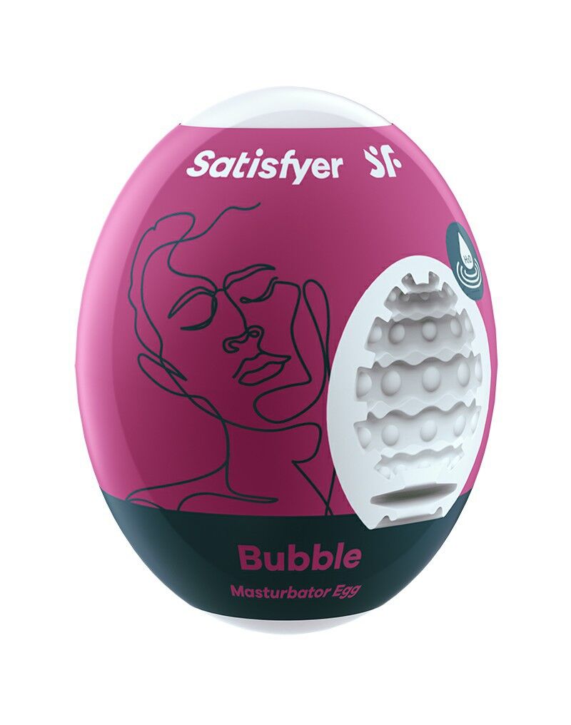 Самосмазывающийся мастурбатор-яйцо Satisfyer Egg Bubble