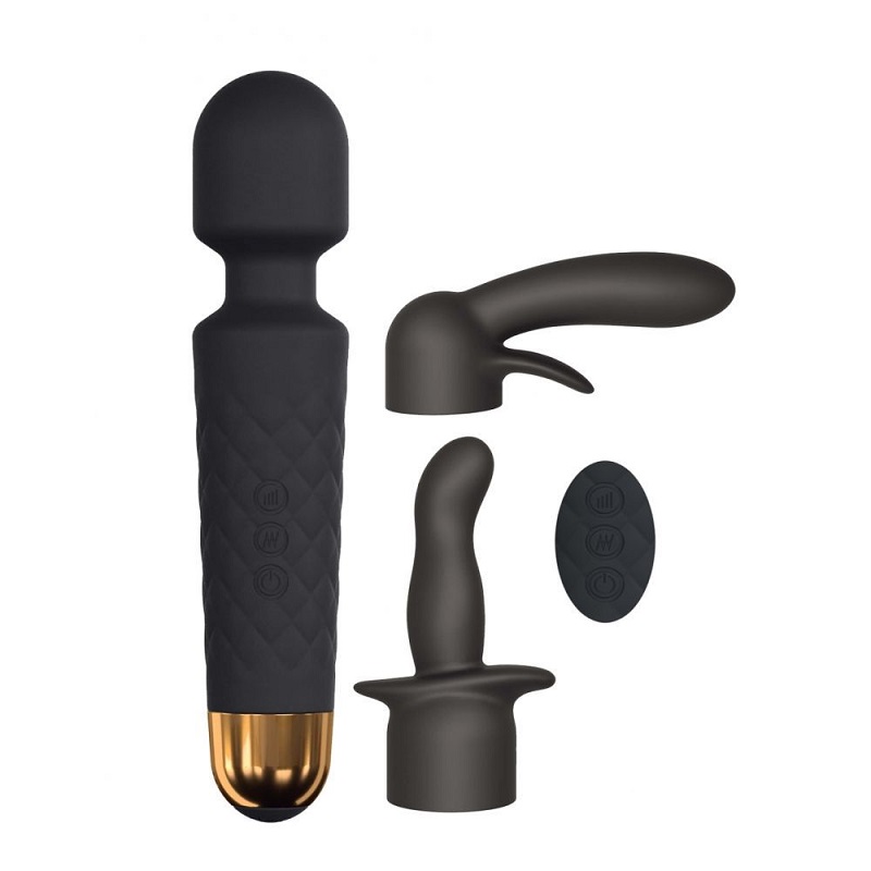 Минивибромассажер Dorcel Kit Wanderful с насадками