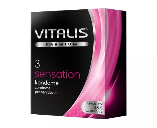 Стимулюючі презервативи VITALIS premium sensation (3 шт) Стимулюючі презервативи VITALIS premium sensation (3 шт)