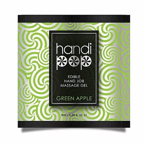 Пробник   гелю для оральних  ласк  Sensuva - Handipop Green Apple (6 мл)